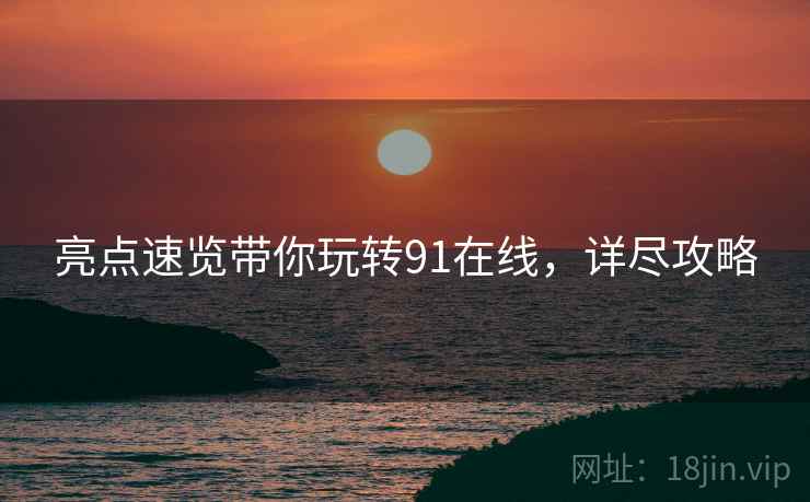 亮点速览带你玩转91在线，详尽攻略